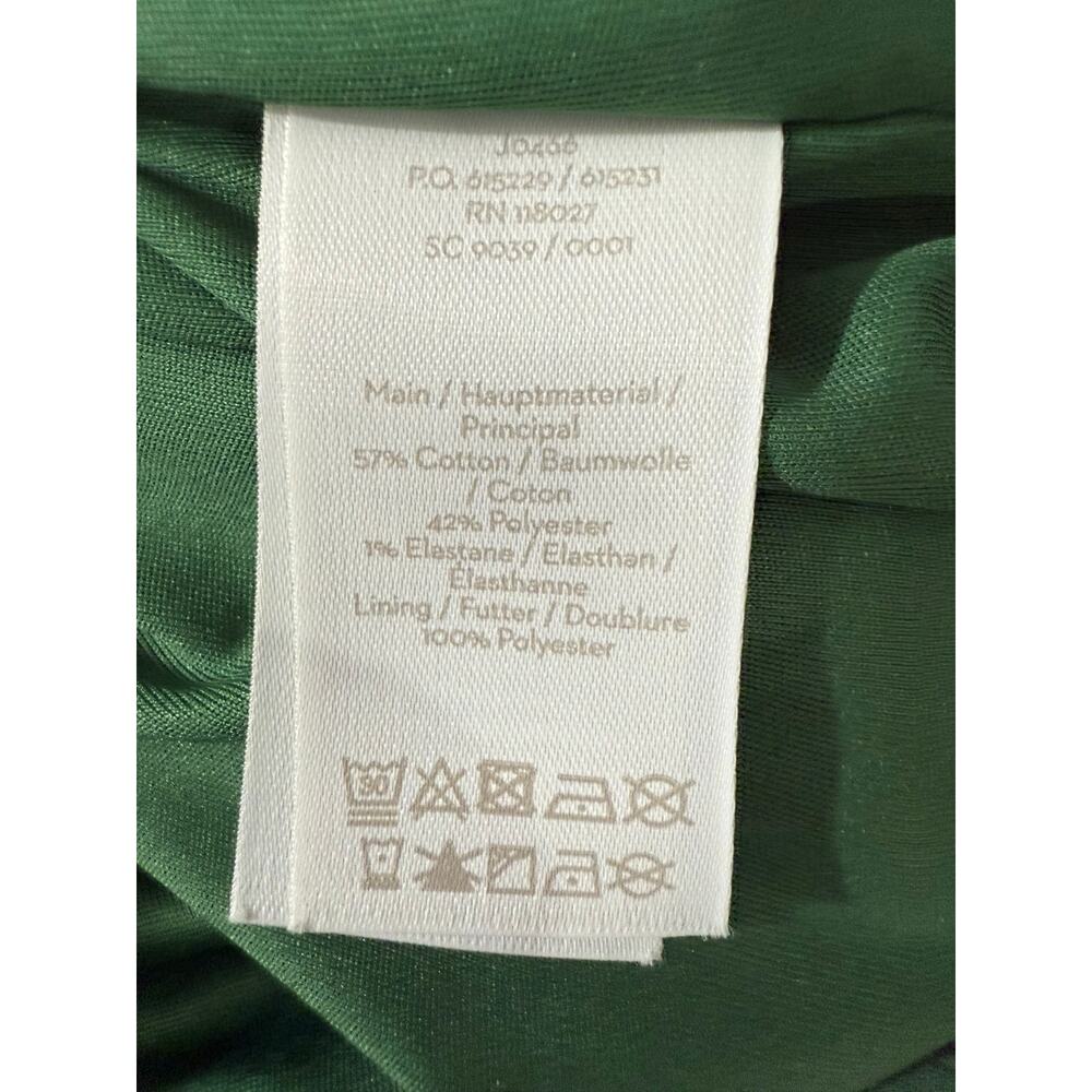 Boden Green Midi Dress with Pink Belt - Picture 12 of 13